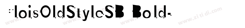 CloisOldStyleSB Bold字体转换